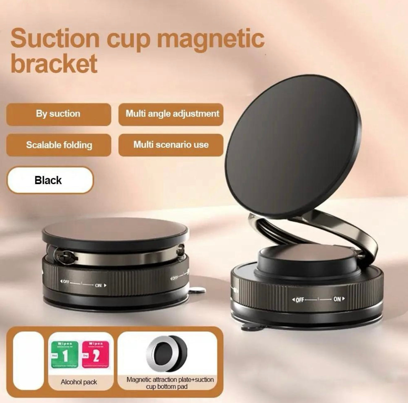 Mag safe Suction cup magnetic bracket