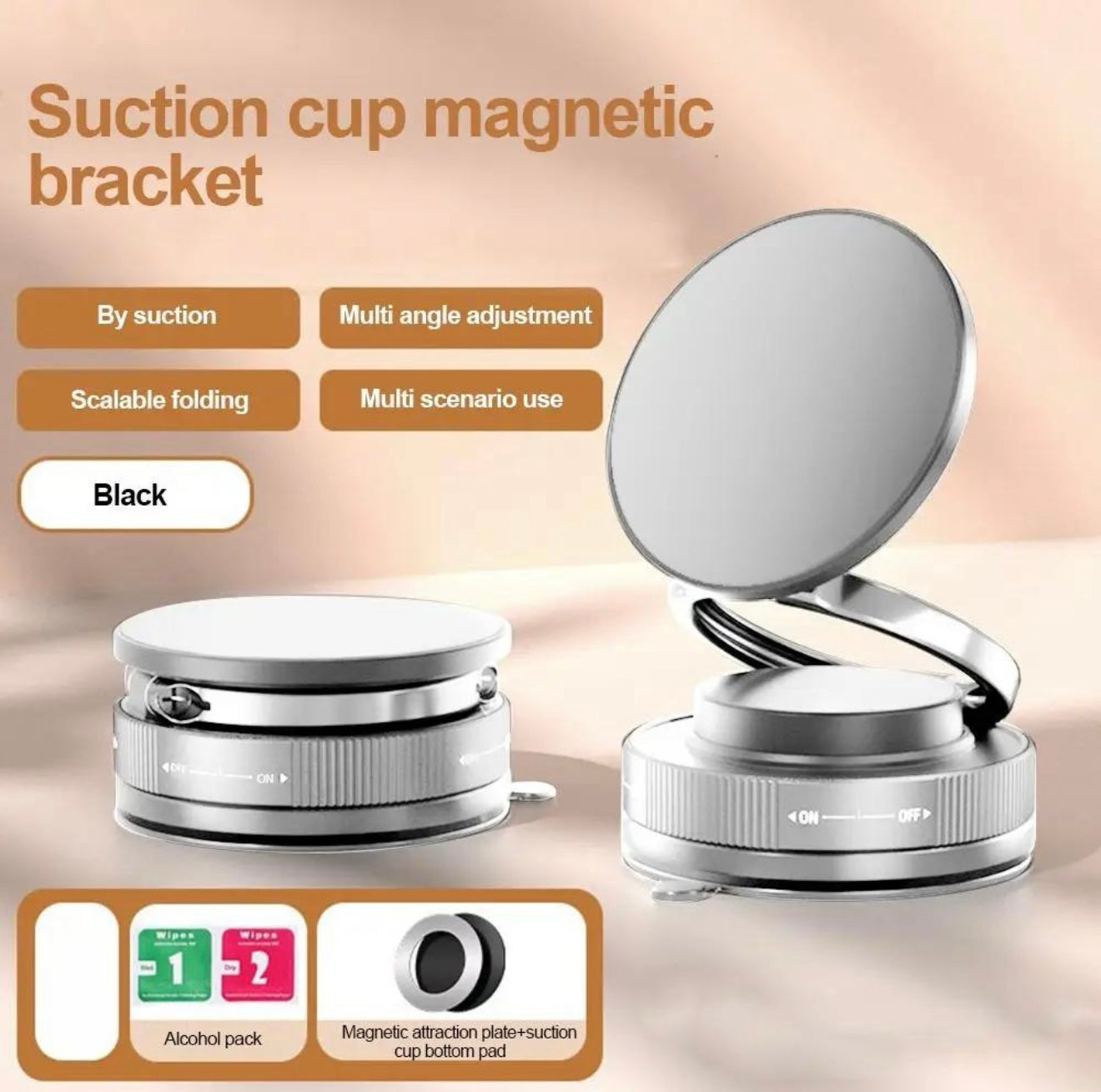Mag safe Suction cup magnetic bracket