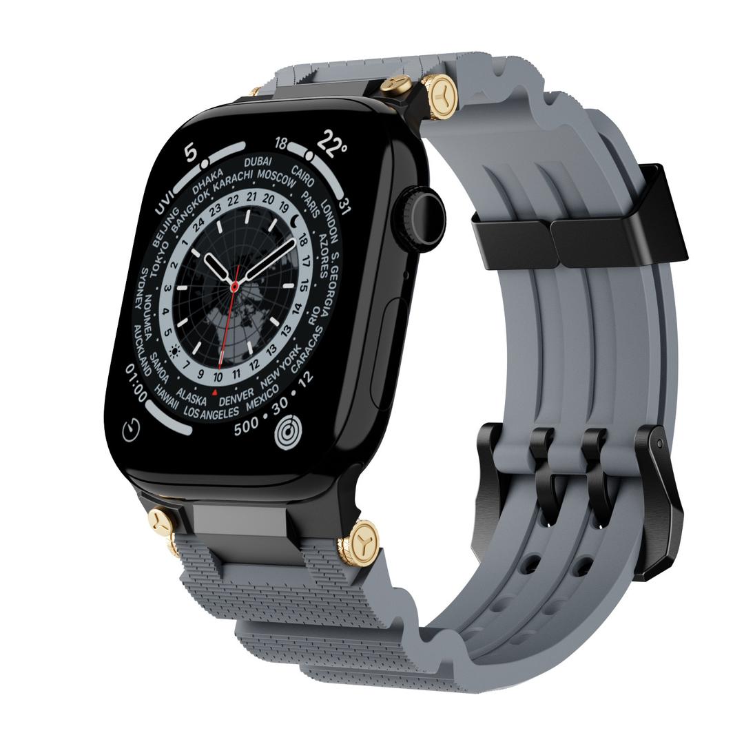 Apple Watch Band Men Titanium and Black