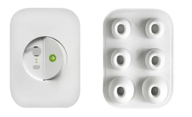 Ear pads for AirPods PRO / PRO 2, ear caps earplugs 3 pairs S/M/L white