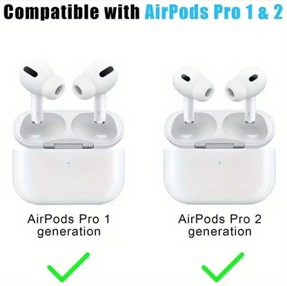 Ear pads for AirPods PRO / PRO 2, ear caps earplugs 3 pairs S/M/L white