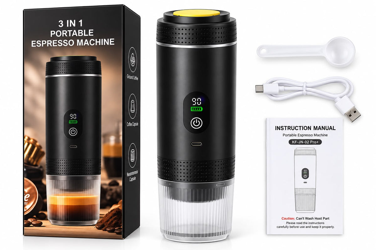 3-in-1 Portable Espresso Machine – Café Caliente Donde Quieras