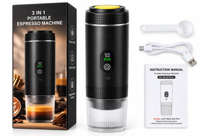 3-in-1 Portable Espresso Machine – Café Caliente Donde Quieras